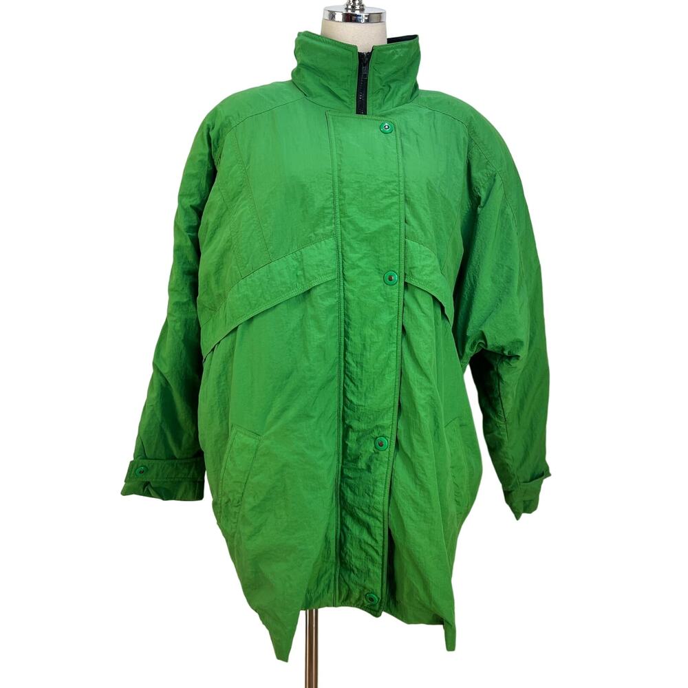 Vintage 80s Down Ski Coat London Fog Kelly Green